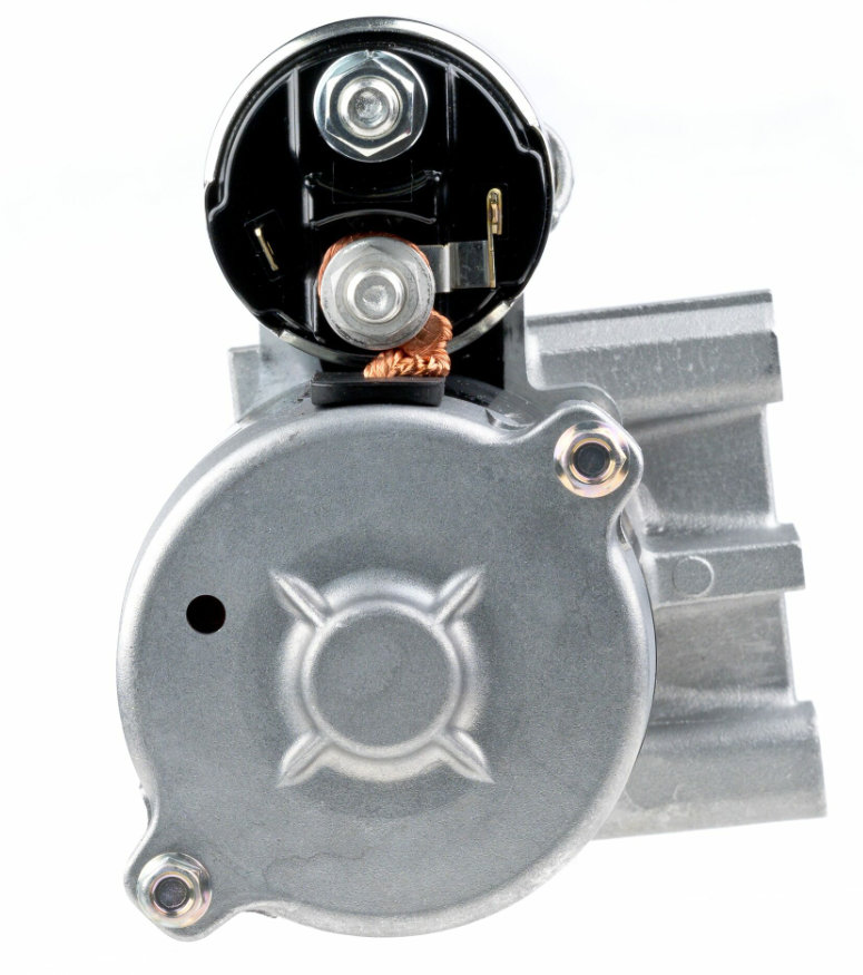 Denso starter motor, 12V 0.7kW for John Deere 160/165/GX95; metal housing with copper wiring.
