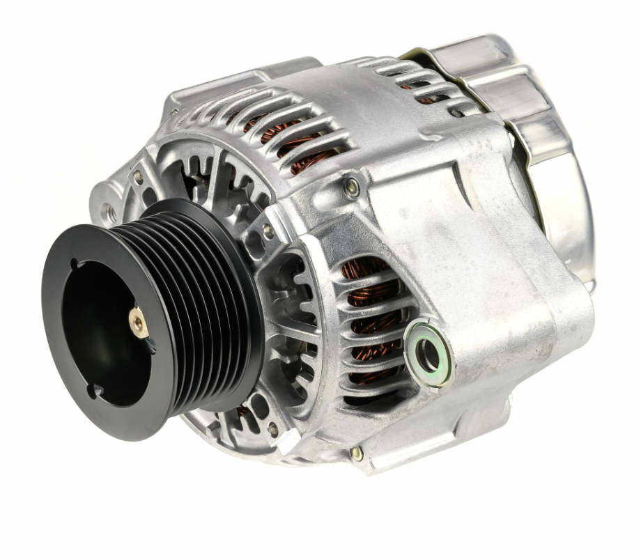 Denso alternator with black pulley, 14V 90A for John Deere machinery