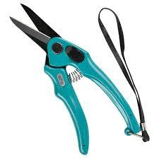 Supersharp Footrot Shear, Burgon and Ball teal hoof trimming shears with high-carbon blades and strap.