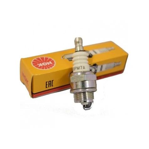 NGK BPMR7A resistor spark plug and orange NGK box, 14mm thread, 0.7mm gap, 10K ohm