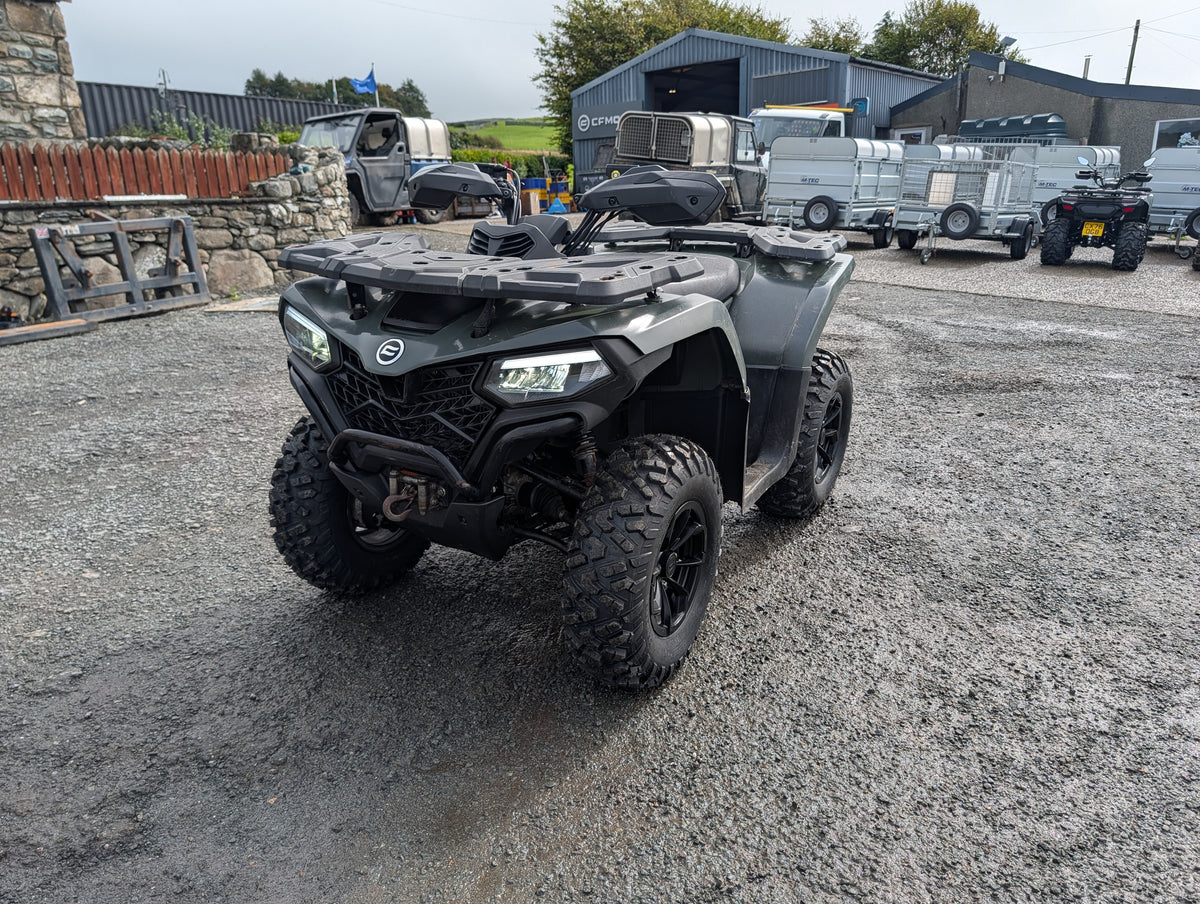 Used CFMOTO CFORCE 520 ATV in dark green with rugged tires