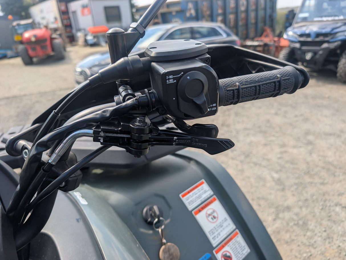 Used CFMOTO CFORCE 520 ATV handlebar with black grip and 2WD/4WD control