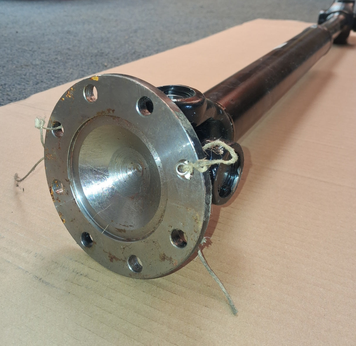 Steel shaft with flange for AGCO Landini/McCormick 6514726M92 by DGT Agri