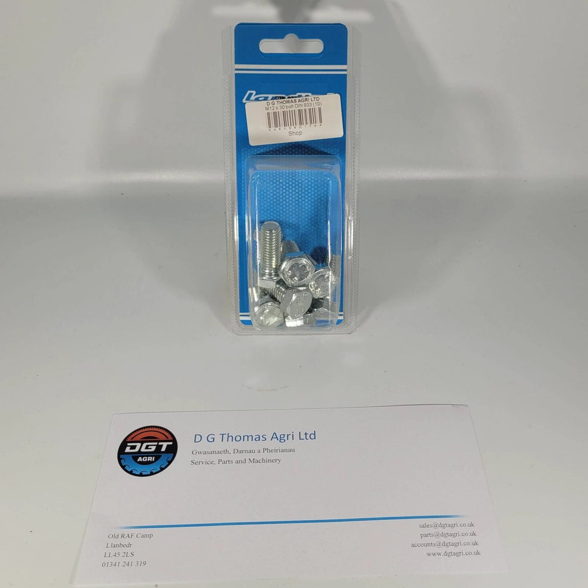M12 x 30mm Hex Head Bolts | 10-Pack, Grade 8.8, Full Thread (DIN 933 ...