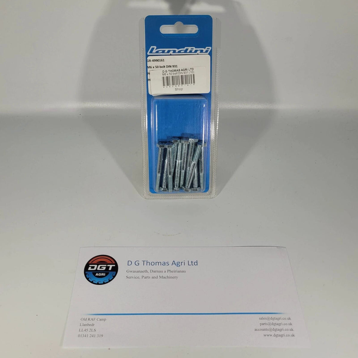 M6 x 50mm Hex Head Bolts | 10-Pack, Grade 8.8, Partial Thread (DIN 931 ...