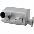 GRANIT machinery exhaust silencer for Case IH Farmall 95A/JX90/NH TD5.95; gray metal muffler with flange mount.