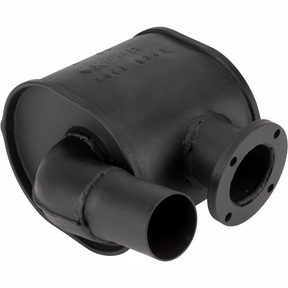 GRANIT machinery exhaust silencer, black with flange, for Case IH JX55/JX85 and New Holland TD75D/TL90 tractors