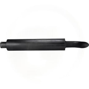 Machinery exhaust silencer, black cylindrical muffler for John Deere 8120–8520 series tractors.
