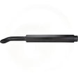 GRANIT exhaust silencer for John Deere 8100–8400 tractors, black cylindrical muffler
