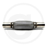 Flexible pipe connector GRANIT, metal braided exhaust hose for motor vehicle exhaust hardware.