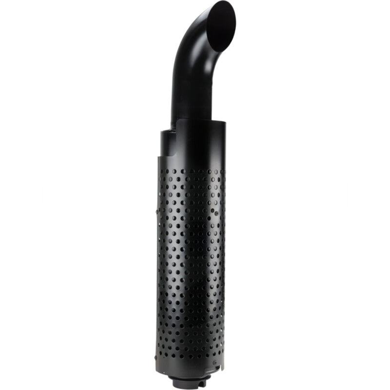 Silencer GRANIT, black perforated metal exhaust for Fendt 924–939 tractors