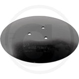 Granit Coulter Disc, black round tillage disc with four mounting holes, model 18018094