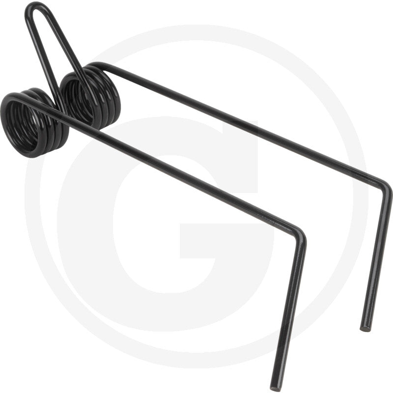 Granit Following Harrow Tine with dual coil springs on a black metal U-frame