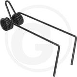 Granit Following Harrow Tine with dual coil springs on a black metal U-frame