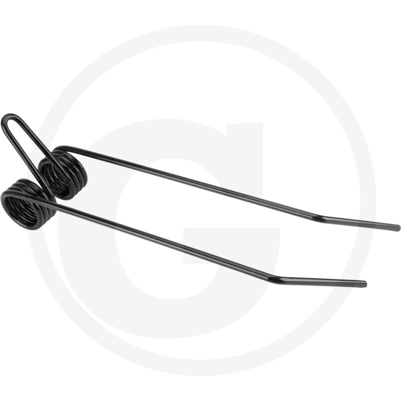Granit following harrow tine pair, black steel, two tines with coil spring end