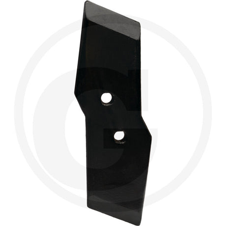 Reversible Point blade for tillage parts by Granit, black metal with 2 mounting holes