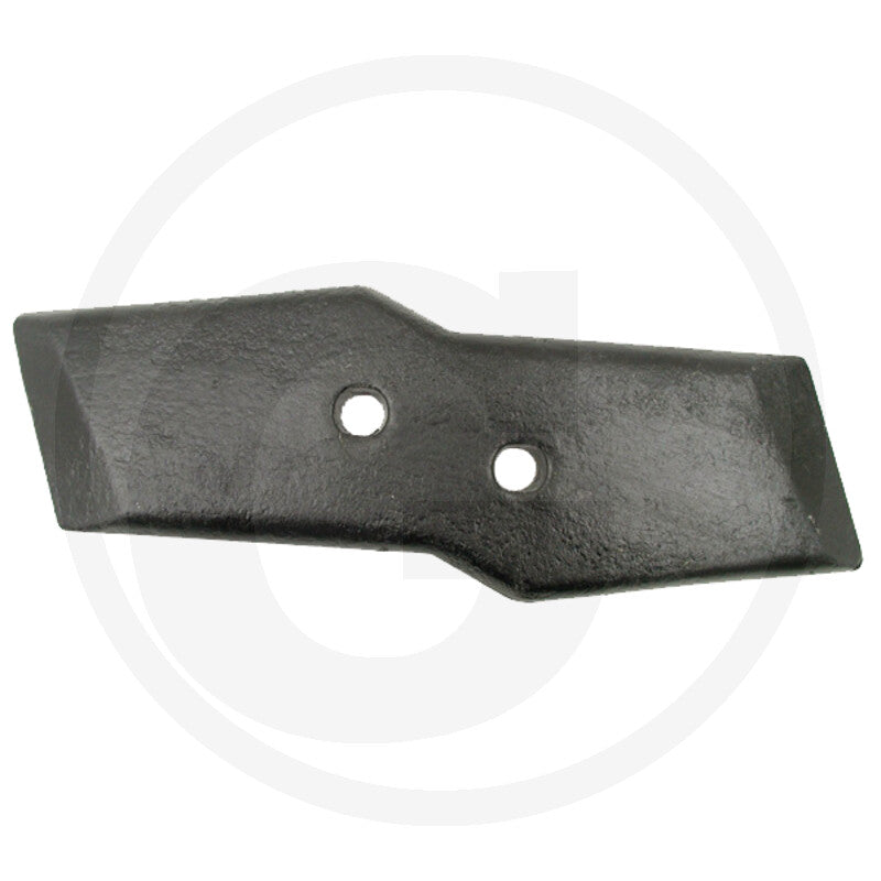 Granit Reversible Point (Left) tillage part with two mounting holes, black metal