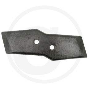 Granit Reversible Point (Left) tillage part with two mounting holes, black metal