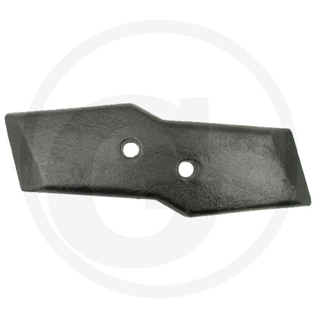 Granit Reversible Point (Left) tillage part with two mounting holes, black metal