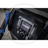 TRAXOR Multi 320+ welding machine with blue tool handle, smart technology display, and digital control panel