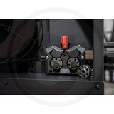 TRAXOR Multi 320+ welding machine front panel with dual ports and red knob