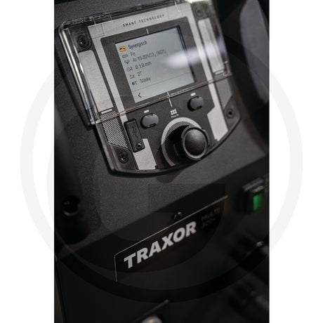 TRAXOR Multi 320+ welding machine, black welder with LCD control panel.