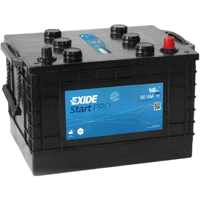 Battery EXIDE StartPRO 12V 145Ah car battery, black enclosure