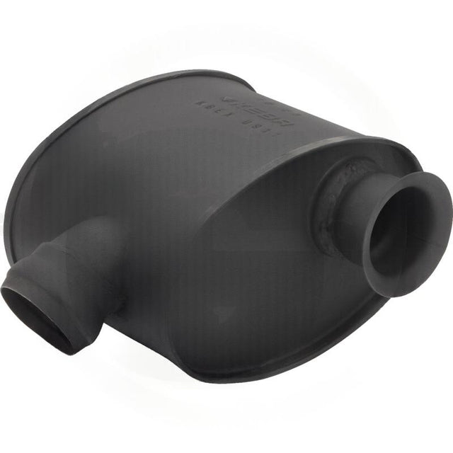 Silencer for John Deere 6030–7130 tractors by GRANIT; gray metal exhaust muffler