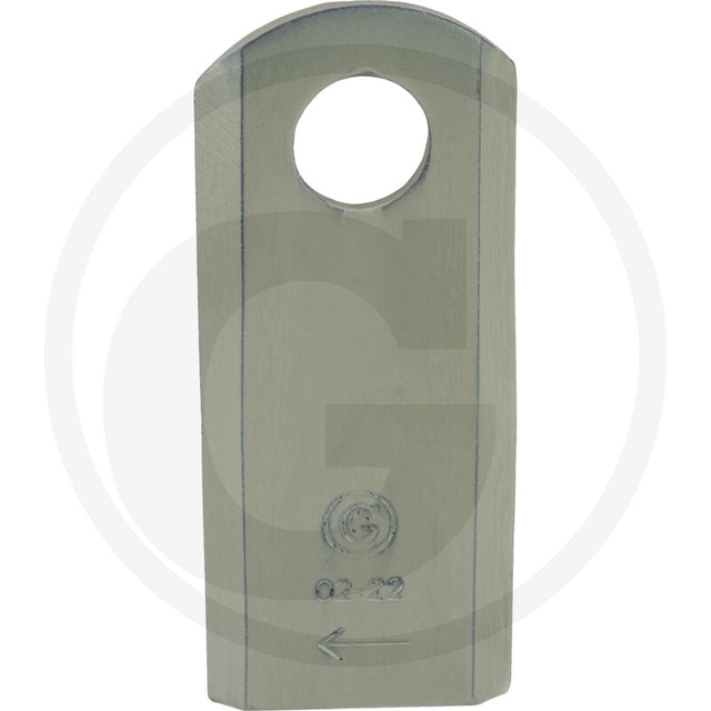 Mower blade GRANIT right-hand for Kuhn, gray metal, pack of 25