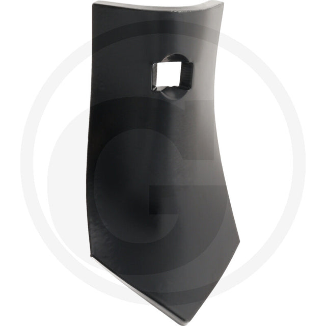 Granit tillage blade, black curved steel with square mounting hole