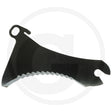 Granit loading wagon blade, black metal with serrated edge for heavy machinery