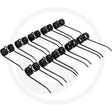 Granit Pick-Up Tines, pack of 10, black coils for Welger machinery.