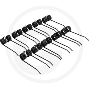 Granit Pick-Up Tines, pack of 10, black coils for Welger machinery.