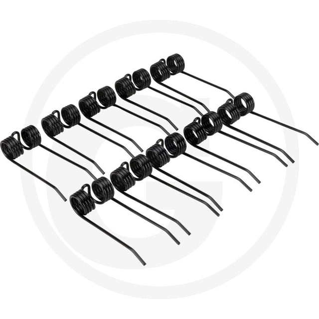 Granit Pick-Up Tines, pack of 10, black coils for Welger machinery.