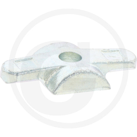 Granit tine holder for rotary tedder, metal silver finish