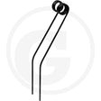 GRANIT Swather Tine for Lely Hibiscus, black steel tine with coiled top