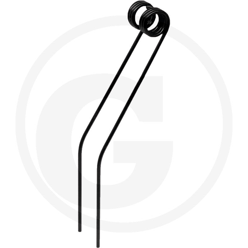 GRANIT Swather Tine for Lely Hibiscus, black steel tine with coiled top