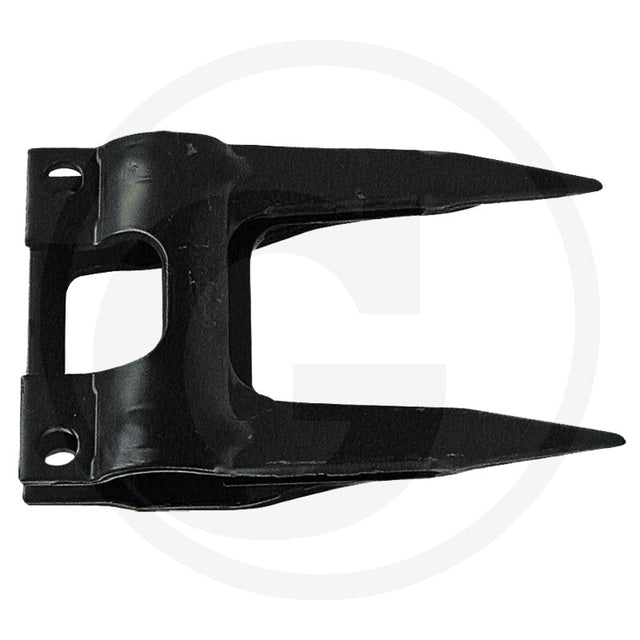 Granit double-finger 12mm clamp, black metal, Schumacher System; compatible with Deutz-Fahr, John Deere and Massey Ferguson tractors