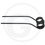 Granit Rotary Tedder Tine Fella, pack of 10 black coil spring tines for agricultural machinery