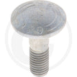 GRANIT mushroom head bolt for Lely Optimo/Splendimo lawn mowers, gray metal.