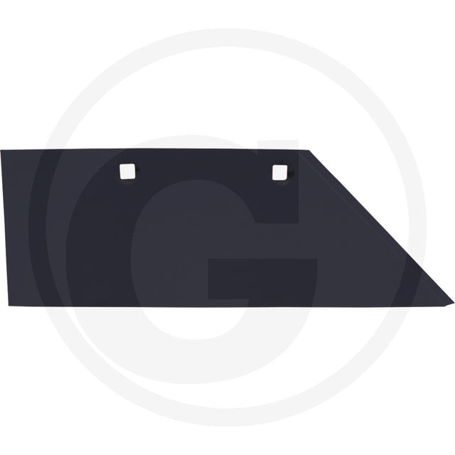 Granit Share (Right) tillage part in dark gray metal with two square mounting holes
