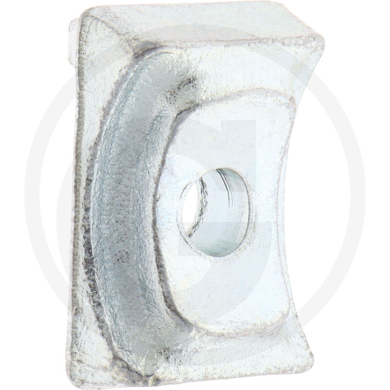 Granit Mount for Stoll rotary tedder mounting block, metal silver.