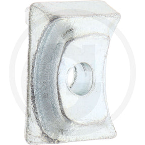 Granit Mount for Stoll rotary tedder mounting block, metal silver.