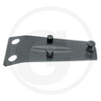 Granit blade holder plate with three mounting pins and two mounting holes, dark gray metal