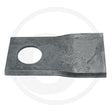 Granit left mowing blade for lawn mowers, metal blade with circular mounting hole
