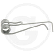 Granit Rotary Tedder Tine Left for Lely Lotus, grey steel coil tine