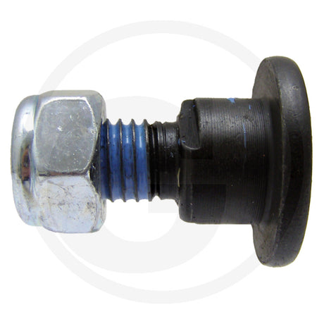 Granit blade bolt for Kuhn/John Deere, blue thread seal and black head, pack of 25