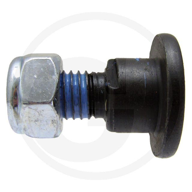 Granit blade bolt for Kuhn/John Deere, blue thread seal and black head, pack of 25