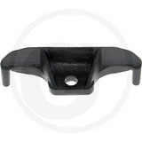 Granit Mount - Pöttinger rotary tedder tine, black metal mounting part with central hole