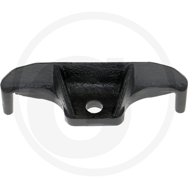 Granit Mount - Pöttinger rotary tedder tine, black metal mounting part with central hole